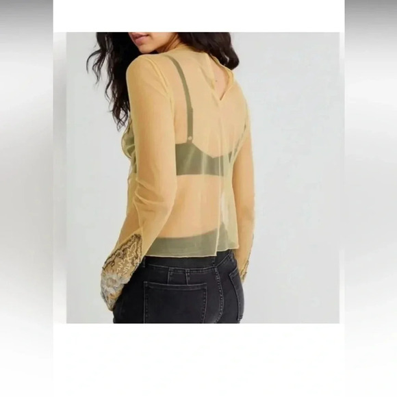 NWOT Free People Bali Posie Mesh Bead Embellished
Cami Top - Picture 2 of 13